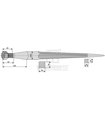 Spjut M28 910mm n33 Redrock