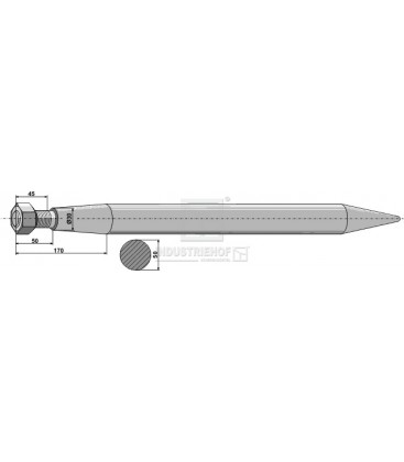 Spjut M28 820mm nr36 Redrock