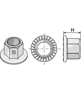 Collar nut - M12x1,75