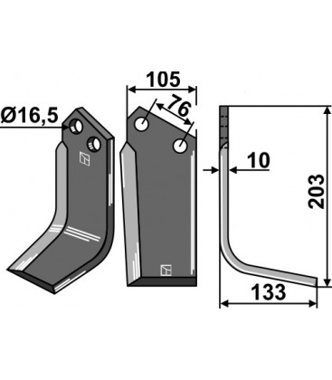 Blade, right model