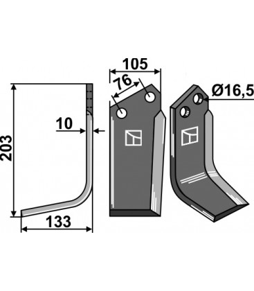 Blade, left model