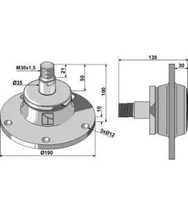 Bearing - right thread
