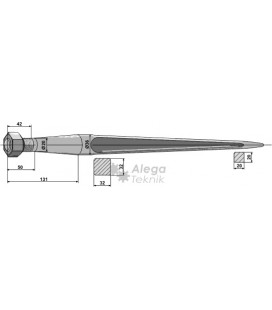 Spjut M20 610 mm nr 9,10,31,62 Trima Kverneland