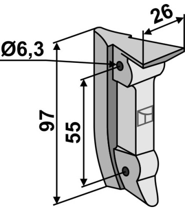 Wedge for seed share