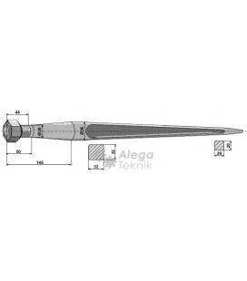 Spjut M20 900 mm Kverneland