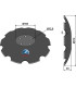 Notched disc Ø510x5