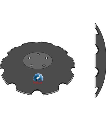 Notched disc Ø510x5