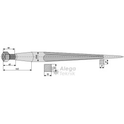 Spjut M28x1,5 980mm nr33 &Aring;l&ouml;