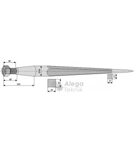 Spjut M28 810 mm nr 21,33 Weidemann Howard Stoll Trima Bressel Hydrac Parmiter