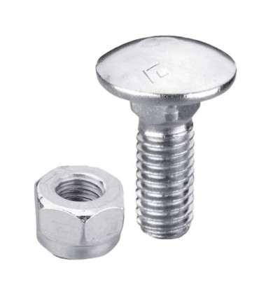 Bolt M8 galvanized with nut