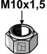 Self-locking nut M10