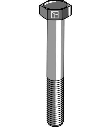 Hexagon bolt  M10x1,5x70 without nut