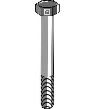 Hexagon bolt M12x1,75x90 without nut