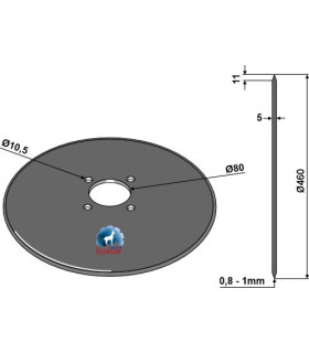 Coulter for plow  Ø460x5