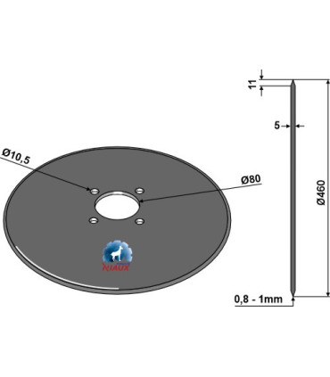 Coulter for plow  Ø460x5