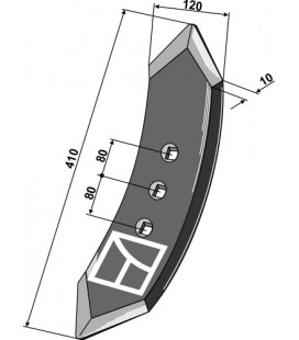 Centre stubble point