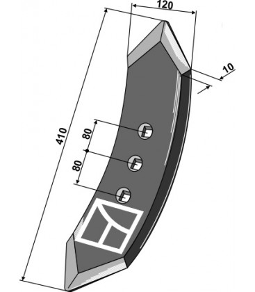 Centre stubble point