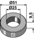 Washer Ø51x9,5xØ25