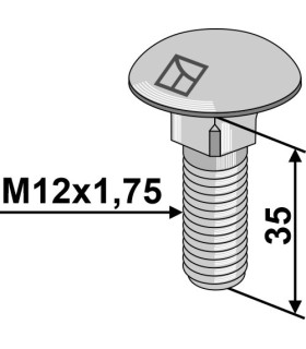 Saucer-head screw - galvanized