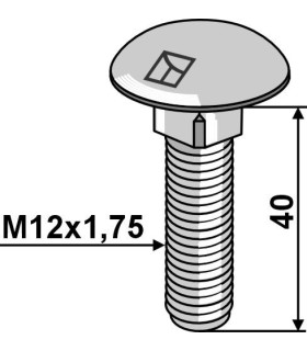 Saucer-head screw - galvanized