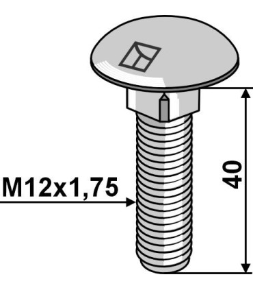 Saucer-head screw - galvanized