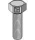 Hexagon bolt - galvanized