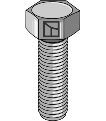 Hexagon bolt - galvanized