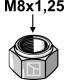 Self-locking nut M8x1,25