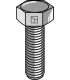 Hexagon bolt with metric fine thread - M12x1,25X35 without nut