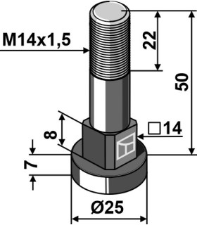 Bolt M14x1,5