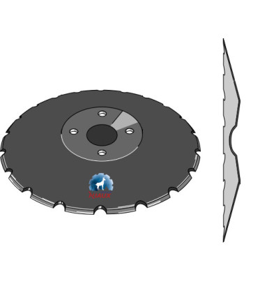 Notched disc Ø450x5