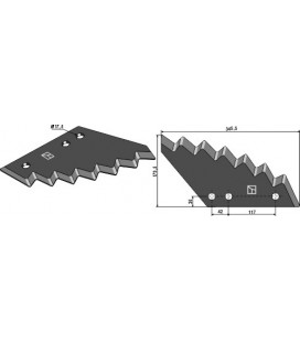 Food mixer knives - hard metal faced