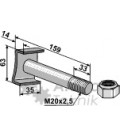 Bult med låsmutter-10.9 Kuhn Willibald