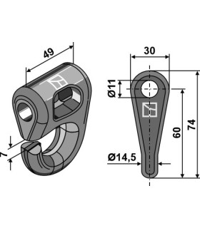 Shackle - quick change system