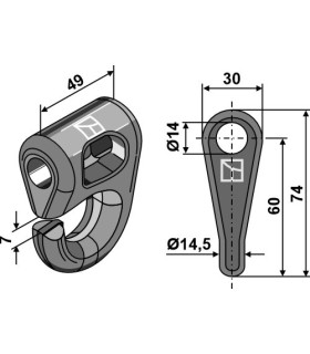 Shackle - quick change system