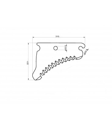 Kniv till Press John Deere