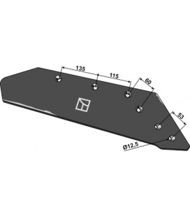Reversible point share - 16' - right