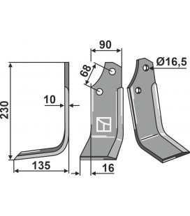 Blade, left model
