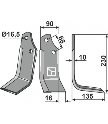Blade, right model