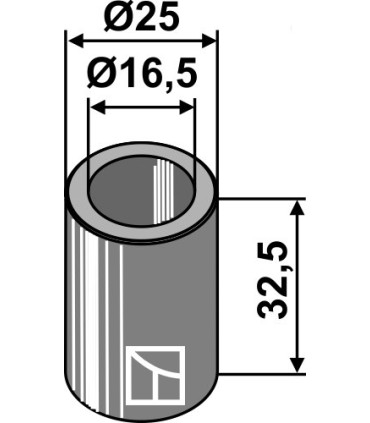 Bush 32,5xØ16,5xØ25