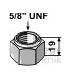 Låsmutter 5/8" UNF Mc Connel Bomford