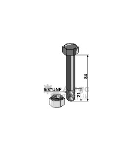 Bult med låsmutter 5/8" UNF-10.9 Mc Connel Twose