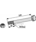 Bult med låsmutter M16x2-10.9 Maletti Kverneland M.E.A.A.T. Ferri