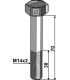 Hexagon bolt M14x2x70 without nut