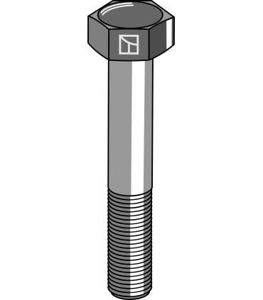 Hexagon bolt M14x2x70 without nut