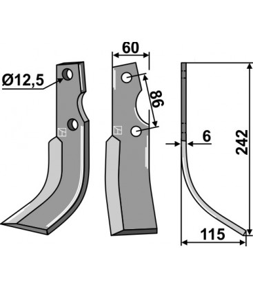 Blade, right model