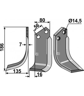 Blade, left model