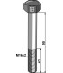 Hexagon bolt M16x2x90 without nut