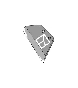 Reversible point share - 14' - right