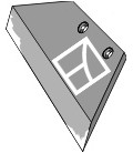 Reversible point share - 14' - right